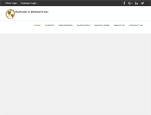 Tablet Screenshot of partnersindiversity.com