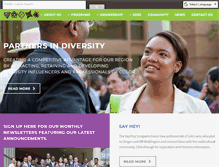 Tablet Screenshot of partnersindiversity.org